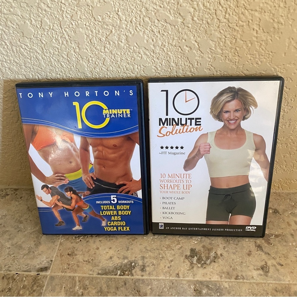 Set of 2 ten minute workout videos‎ DVDs Tony Horton
